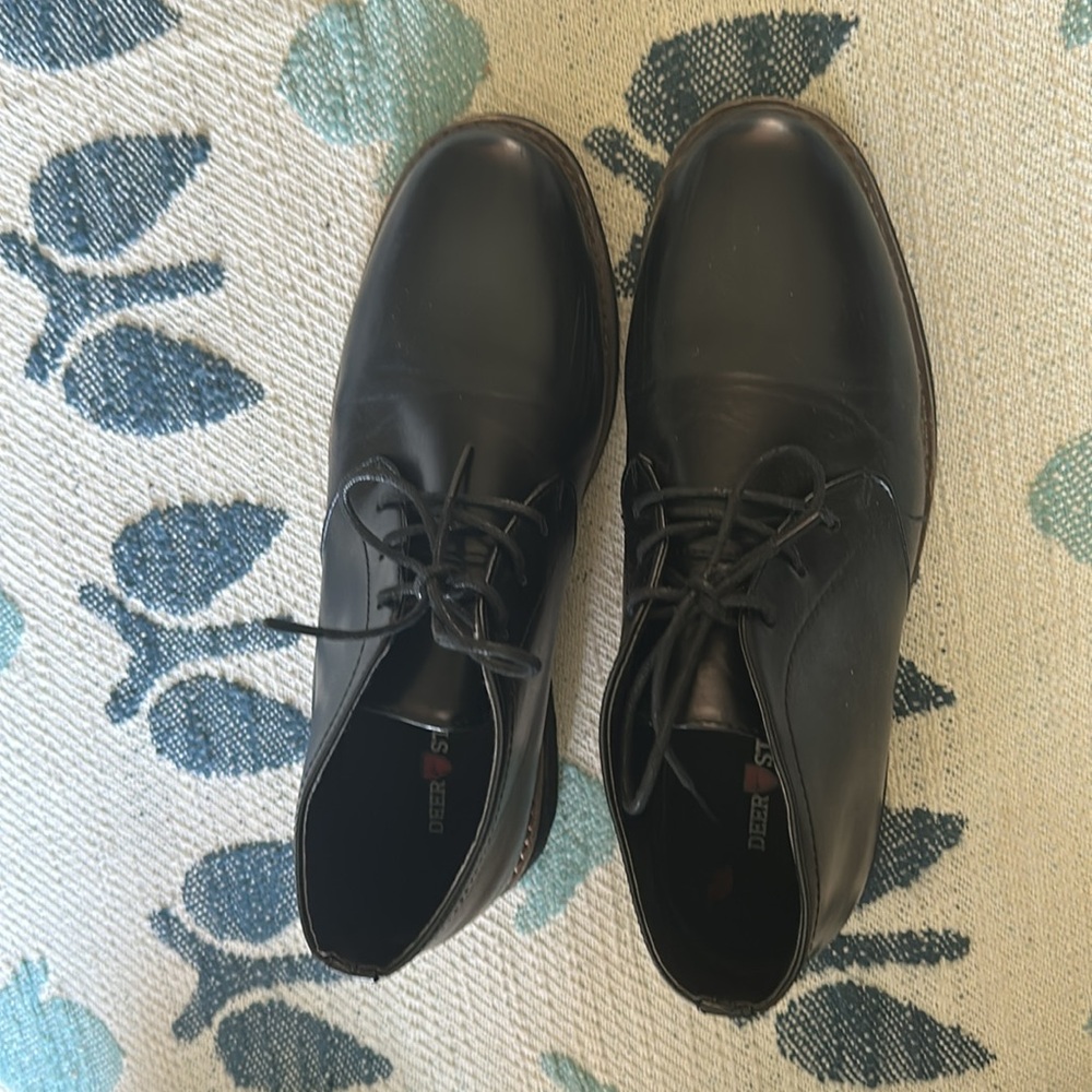Classic Black Men's Dress Shoes - Picture 3 of 12